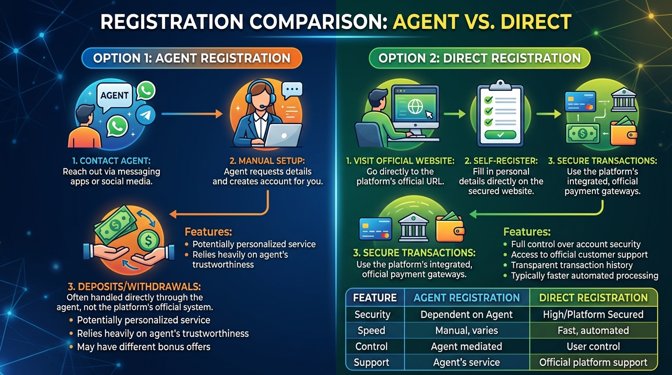 pussy888-agent-vs-direct-registration