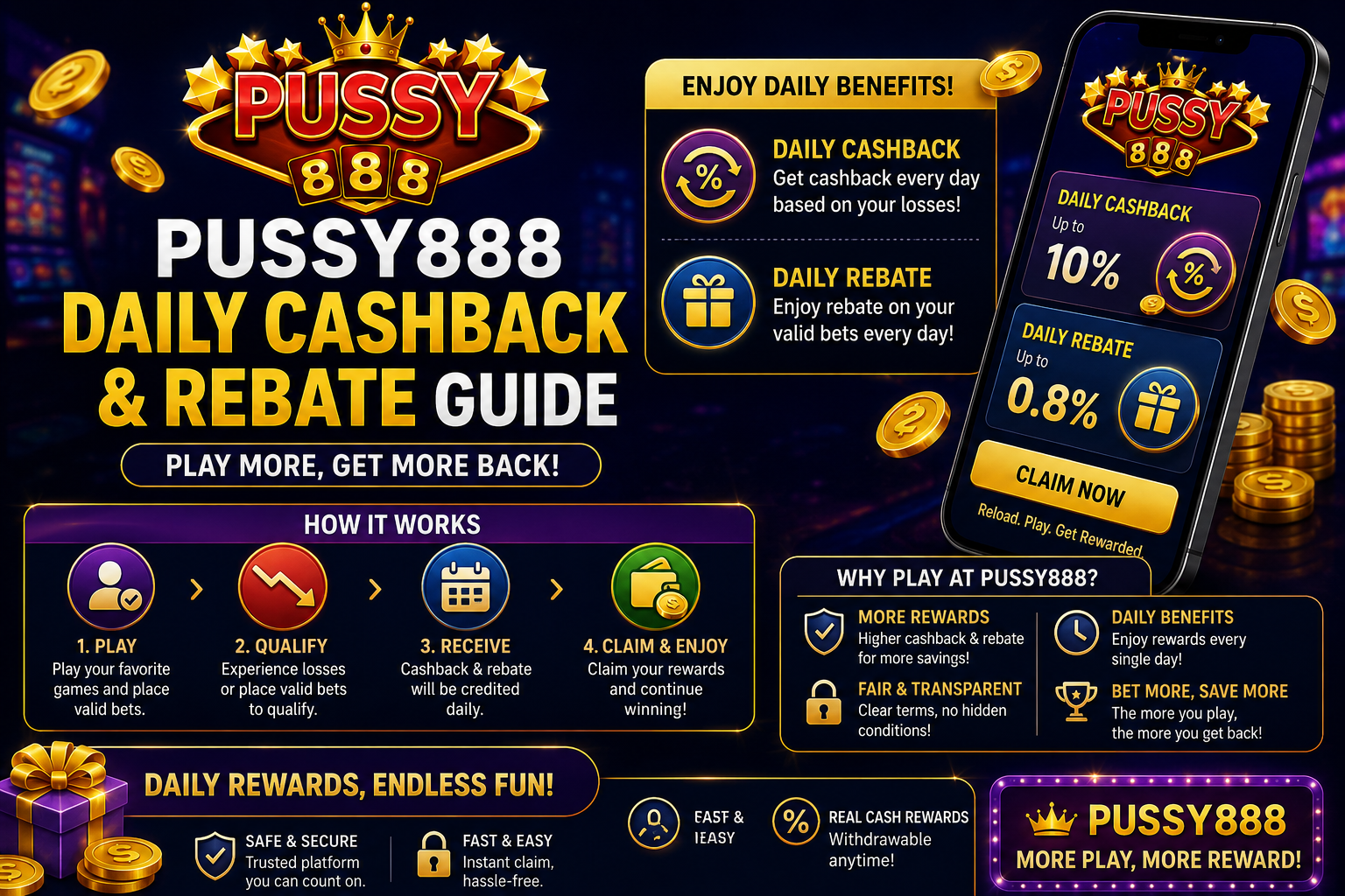 pussy888-daily-cashback-rebate-guide